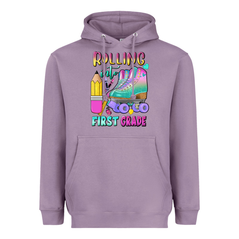Rolling Into First Grade Heavyweight Hoodie by BundleAndBundleShop | Teevron