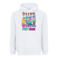 White rolling into first grade Heavyweight Hoodie - BundleAndBundleShop