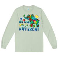 Matcha it's okay to be different elephant autism awareness Long Sleeve Tee - BarkalooDesign