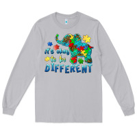 Moon Dust it's okay to be different elephant autism awareness Long Sleeve Tee - BarkalooDesign