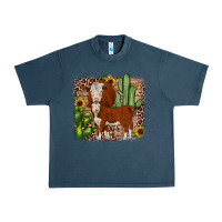 Midnight Navy Hereford cactus sunflower Urban Heavy Tee - JahusDesignShop
