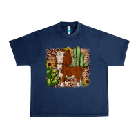 Navy Hereford cactus sunflower Urban Heavy Tee - JahusDesignShop