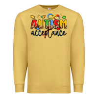 Antique Gold autism acceptance Premium Sweatshirt - LillyAllenDesigns