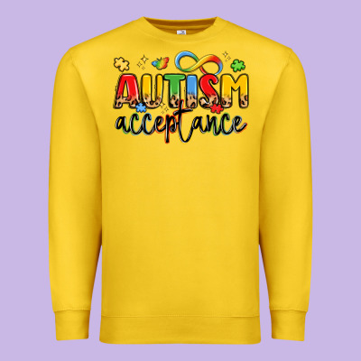 Autism Acceptance Premium Sweatshirt Designed By Lillyallendesigns