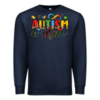 Navy autism acceptance Premium Sweatshirt - LillyAllenDesigns