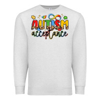 Oatmeal Heather autism acceptance Premium Sweatshirt - LillyAllenDesigns