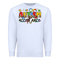 White autism acceptance Premium Sweatshirt - LillyAllenDesigns