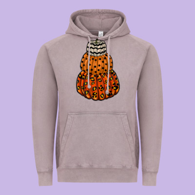 Pumpkin Halloween Vintage Hoodie Designed By Racoondesign