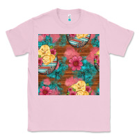 Bubblegum Pink hatched egg easter chicks seamless pattern Classic Tee - Artiststas