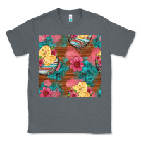 Charcoal Heather hatched egg easter chicks seamless pattern Classic Tee - Artiststas