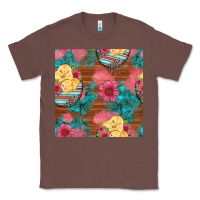 Chestnut hatched egg easter chicks seamless pattern Classic Tee - Artiststas