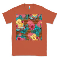Copper hatched egg easter chicks seamless pattern Classic Tee - Artiststas