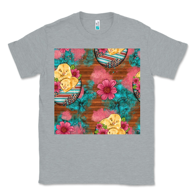 Hatched Egg Easter Chicks Seamless Pattern Classic Tee by Artiststas | Teevron