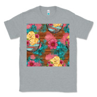 Heather Grey hatched egg easter chicks seamless pattern Classic Tee - Artiststas