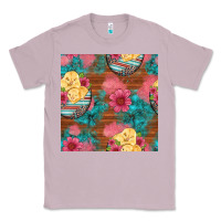 Lilac hatched egg easter chicks seamless pattern Classic Tee - Artiststas