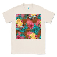 Natural hatched egg easter chicks seamless pattern Classic Tee - Artiststas