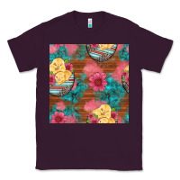 Plum hatched egg easter chicks seamless pattern Classic Tee - Artiststas