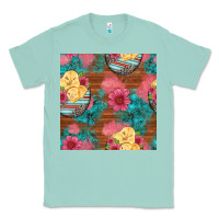 Seafoam hatched egg easter chicks seamless pattern Classic Tee - Artiststas