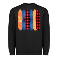 Black Western Farm Life Pattern Brush Stroke Heavyweight Sweatshirt - Bettercallsaul