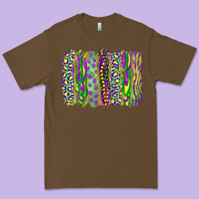 Premium Tee Mardi gras brush stroke