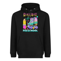 Black rolling into preschool Heavyweight Hoodie - BundleAndBundleShop