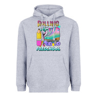 Heather Grey rolling into preschool Heavyweight Hoodie - BundleAndBundleShop