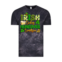 Cloud Black irish today hungover tomorrow Vintage Tee - Artiststas