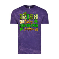 Cloud Purple irish today hungover tomorrow Vintage Tee - Artiststas