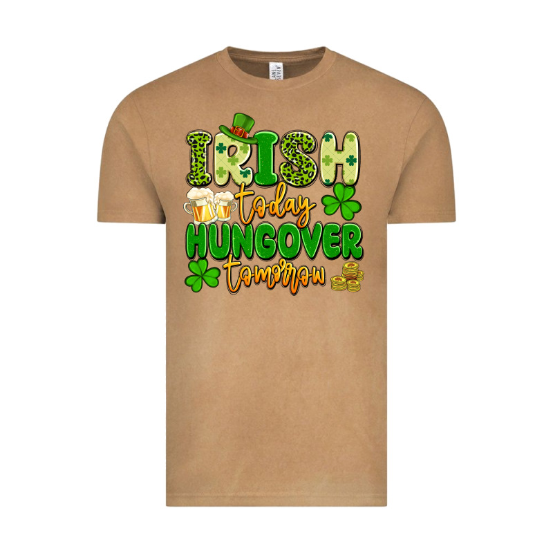 Irish Today Hungover Tomorrow Vintage Tee by Artiststas | Teevron