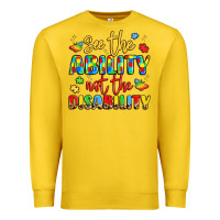 Lemon see the ability not the disability Premium Sweatshirt - LillyAllenDesigns