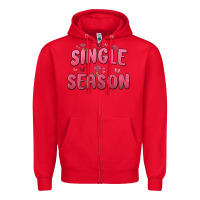 Red single season Zipper Hoodie - MaliasSmallBusiness