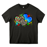 Asphalt autism hearts Heavy Core Tee - Zillion Design Studio