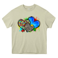 Mossy autism hearts Heavy Core Tee - Zillion Design Studio