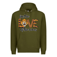 Army Green For the Love of the Lions Premium Hoodie - Bettercallsaul