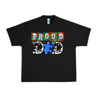 Black proud dad Urban Heavy Tee - AdoDesignShop