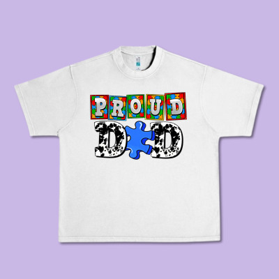 Proud Dad Urban Heavy Tee Designed By Adodesignshop