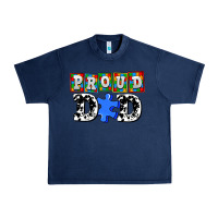 Navy proud dad Urban Heavy Tee - AdoDesignShop