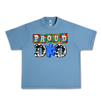 Pebble Blue proud dad Urban Heavy Tee - AdoDesignShop