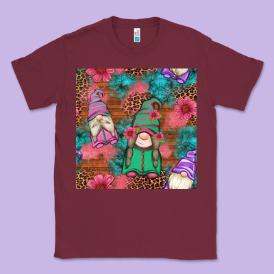 Floral Easter Gnomes Seamless Pattern Classic Tee Designed By Artiststas