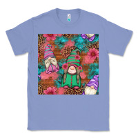Colony Blue floral easter gnomes seamless pattern Classic Tee - Artiststas