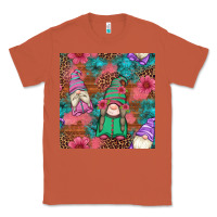 Copper floral easter gnomes seamless pattern Classic Tee - Artiststas