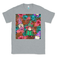 Heather Grey floral easter gnomes seamless pattern Classic Tee - Artiststas