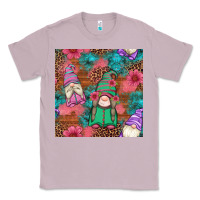 Lilac floral easter gnomes seamless pattern Classic Tee - Artiststas