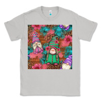 Moon Dust floral easter gnomes seamless pattern Classic Tee - Artiststas