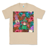 Mushroom floral easter gnomes seamless pattern Classic Tee - Artiststas