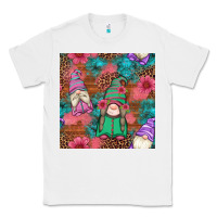 White floral easter gnomes seamless pattern Classic Tee - Artiststas