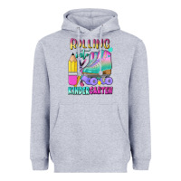 Heather Grey rolling into kindergarten Heavyweight Hoodie - BundleAndBundleShop