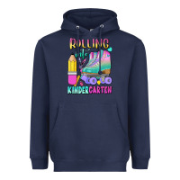 Navy rolling into kindergarten Heavyweight Hoodie - BundleAndBundleShop