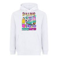 White rolling into kindergarten Heavyweight Hoodie - BundleAndBundleShop