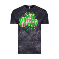 Cloud Black st patricks day clover Vintage Tee - Artiststas
